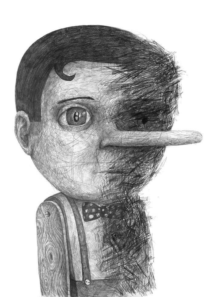 Stefan Zsaitsits Drawings Zeichnungen Puppe Puppet